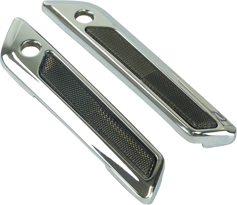 SWESGI Saddlebag Hinge Latch Covers Fit for Harley 2014-2023 Touring Street Electra Road Glide King FLHX FLHR FLTRX FLTRX Ultra FLTRU FLHTCU FLHTKSE (Chrome+Gray) - Image 5